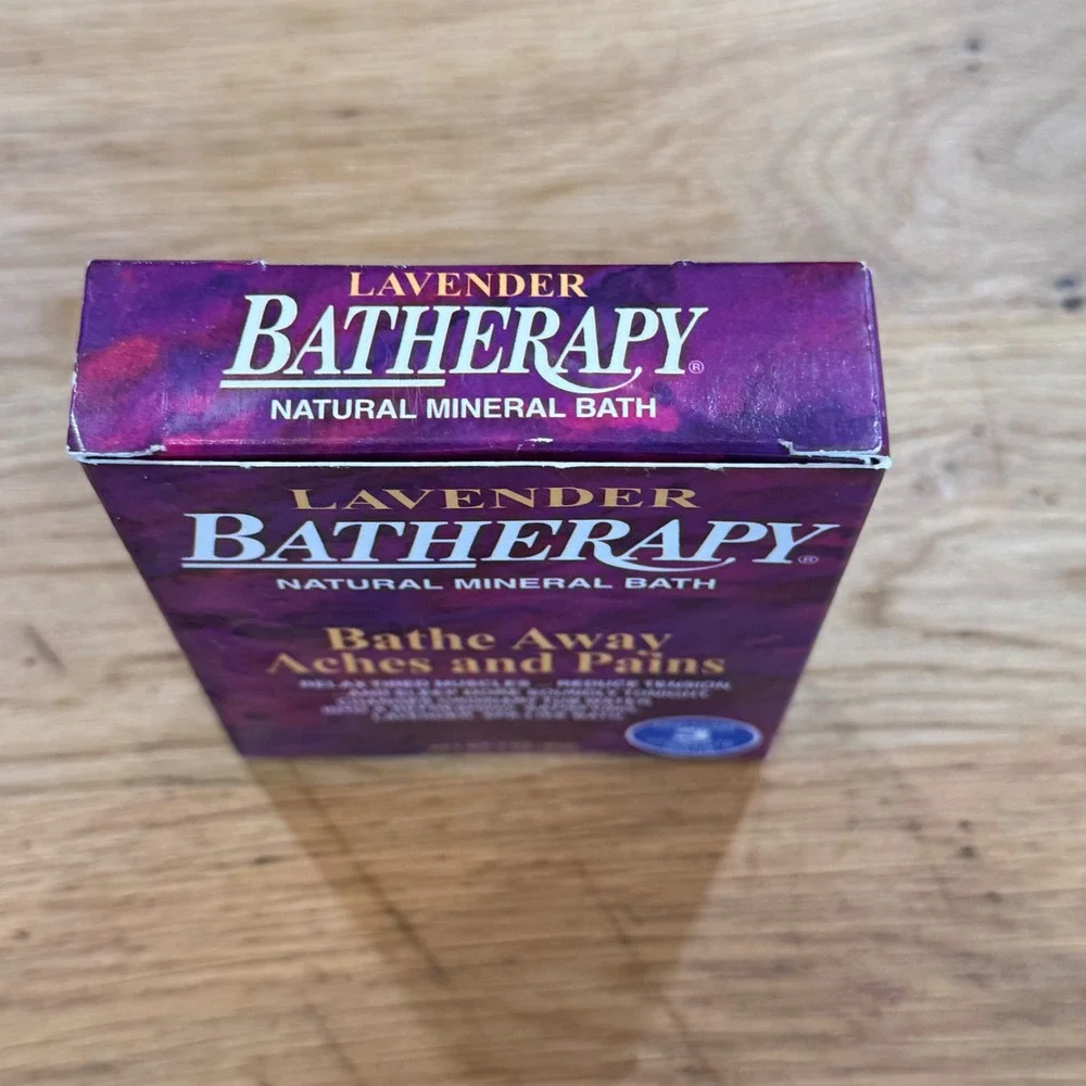 New Lavender Batherapy Natural Mineral Bath Salts Queen‎ Helene 3 Baths Relaxing